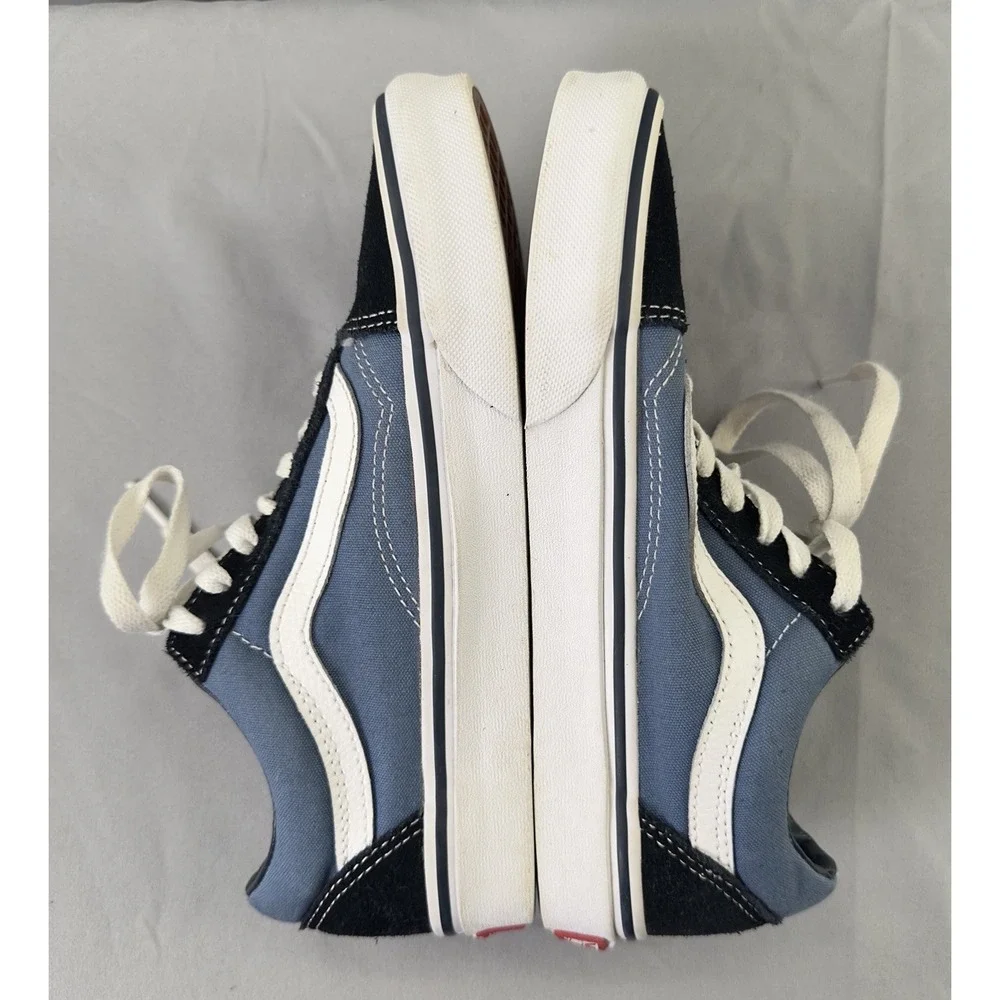 Vans Old Skool Youth 4.5 Blue Navy White Stripe‎ EU 36 Women 6